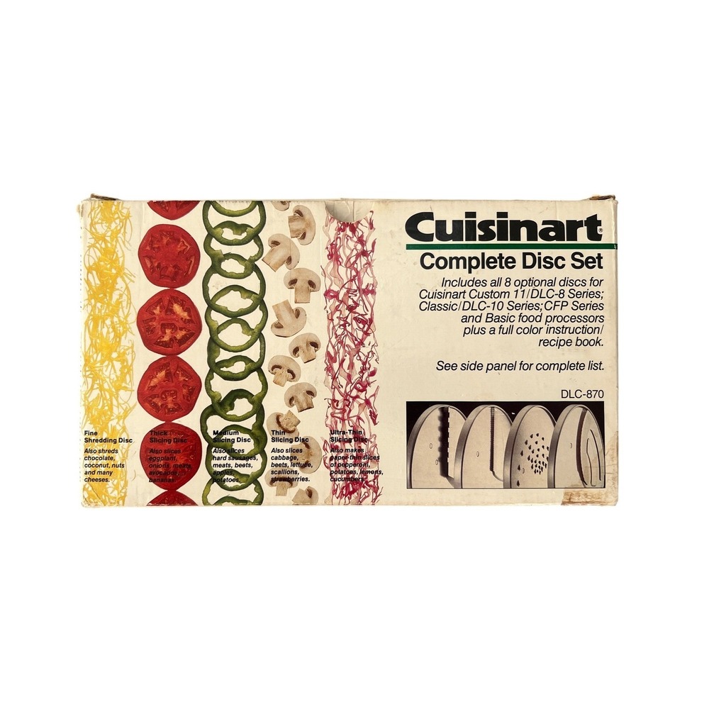 Cuisinart DLC-870 Complete Disc Set 8 Piece for DLC-8 DLC-10 CFP Series